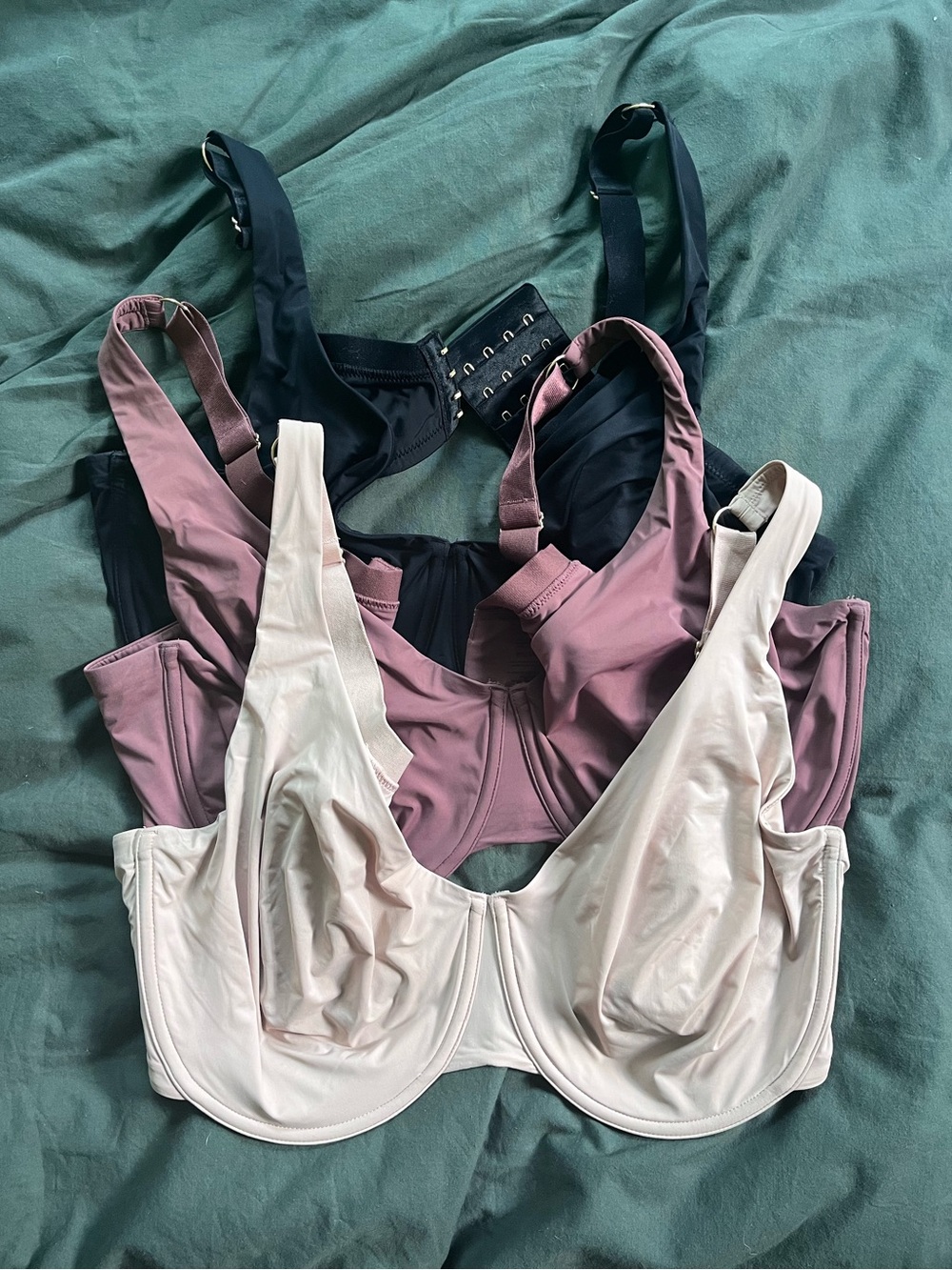 EUC Third Love Second Skin Bra 3-Pack, 40F